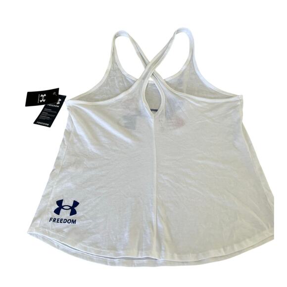 Under Armour Freedom Tank Top Athletic Women’s Size Large Patriotic NWT - Picture 2 of 6